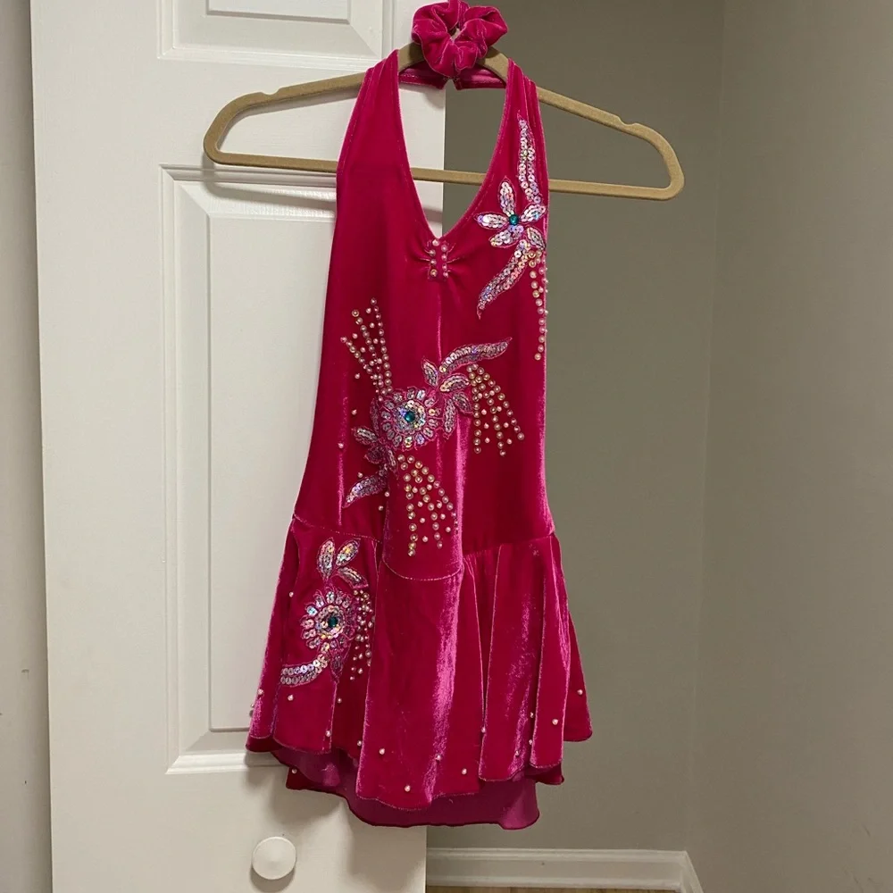 Lucky Angel Ice Skating Competition Dress Pink - Picture 6 of 12